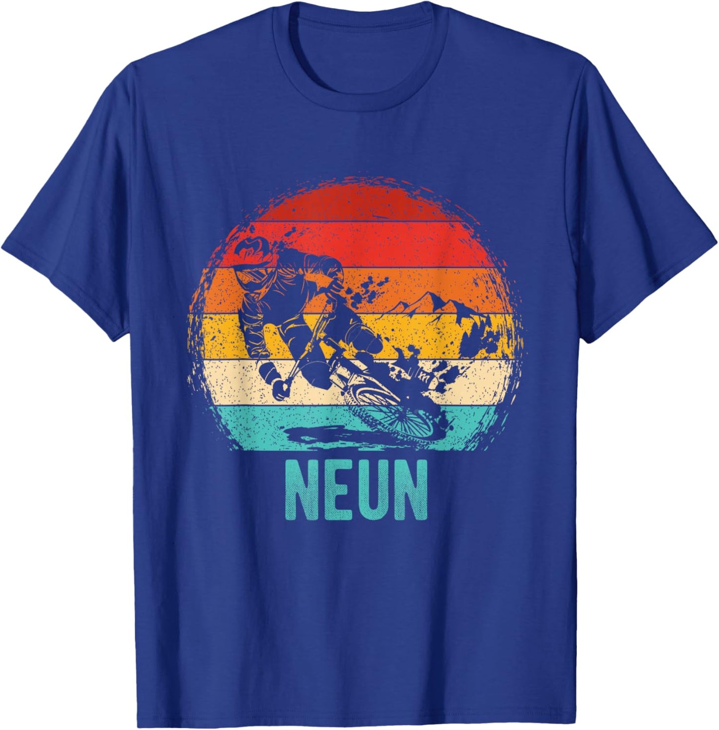 9. Geburtstag Mountainbike T-Shirt - T-Shirt | Royal