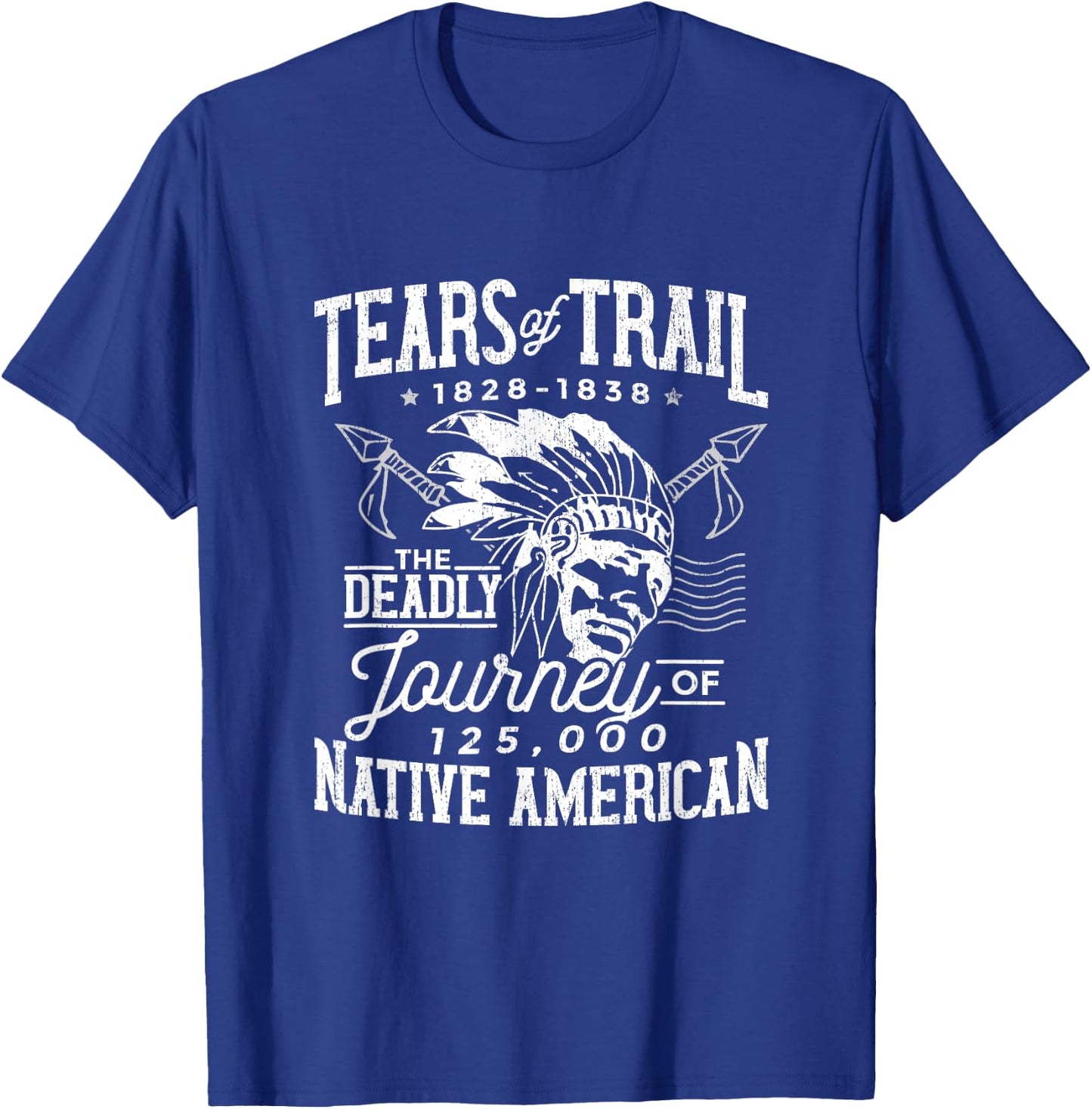 Trail Of Tears The Deadly Journey Of Native American T-Shirt - T-Shirt | Royal