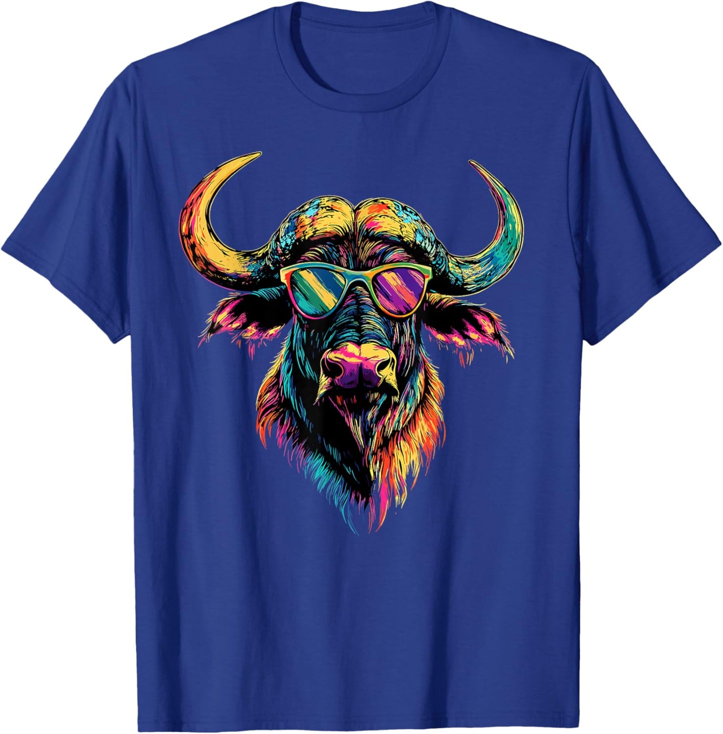 Buffalo Cape Water Buffalos Safari South African Buffalo T-Shirt - T-Shirt | Royal