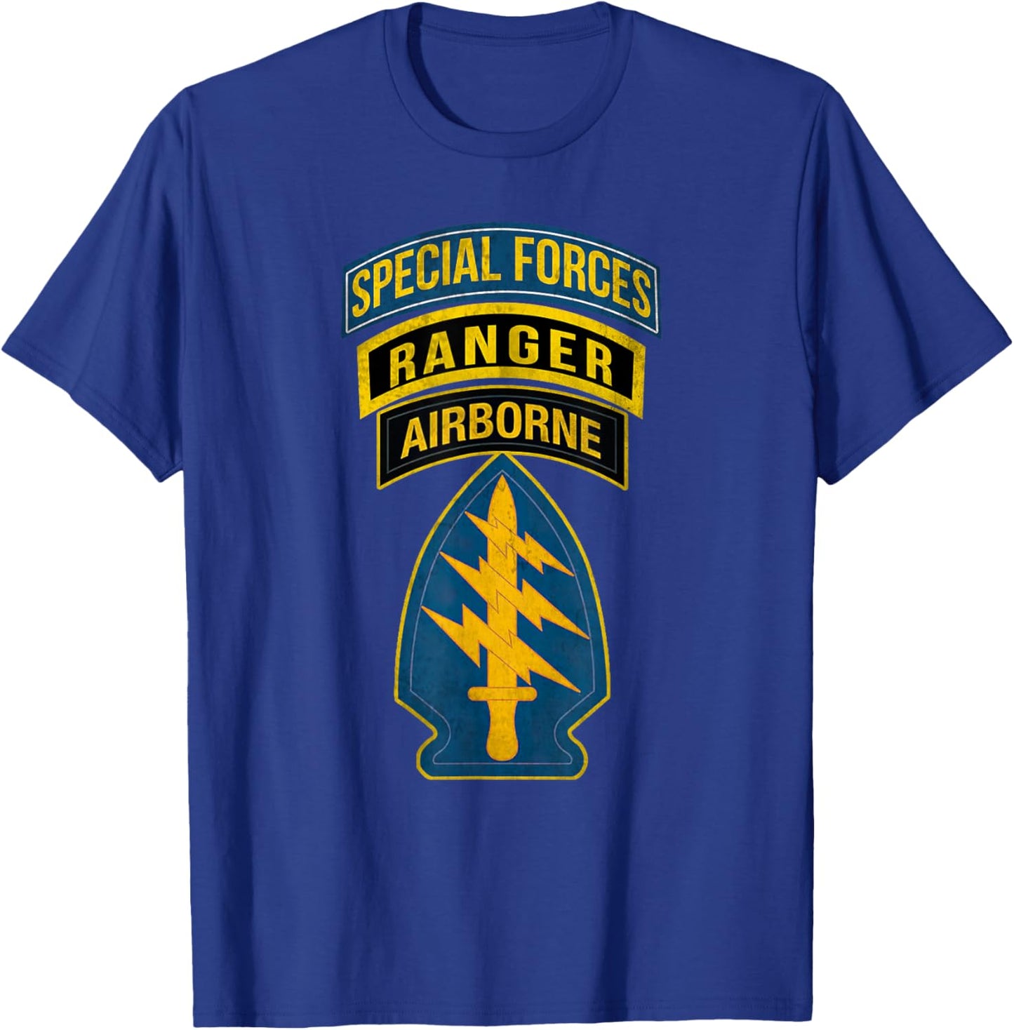 1st Special Forces Command Airborne Ranger Military Veteran T-Shirt - T-Shirt | Royal