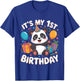 Kids 1st Birthday Panda Design T-Shirt - T-Shirt | Royal