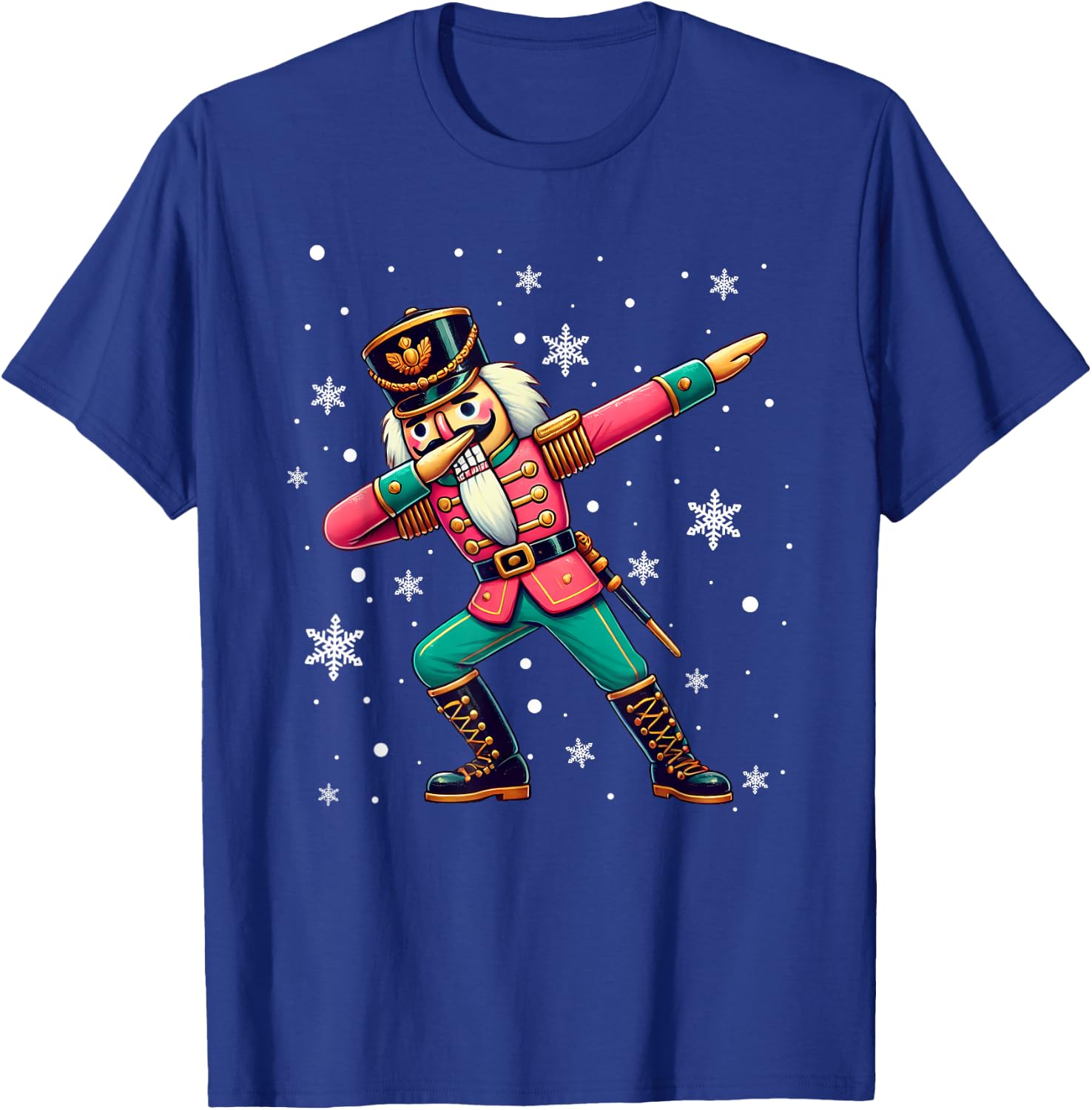 Dabbing Nutcracker Christmas Costume Matching Family Pajama T-Shirt - T-Shirt | Royal