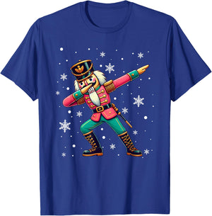 Dabbing Nutcracker Christmas Costume Matching Family Pajama T-Shirt - T-Shirt | Royal