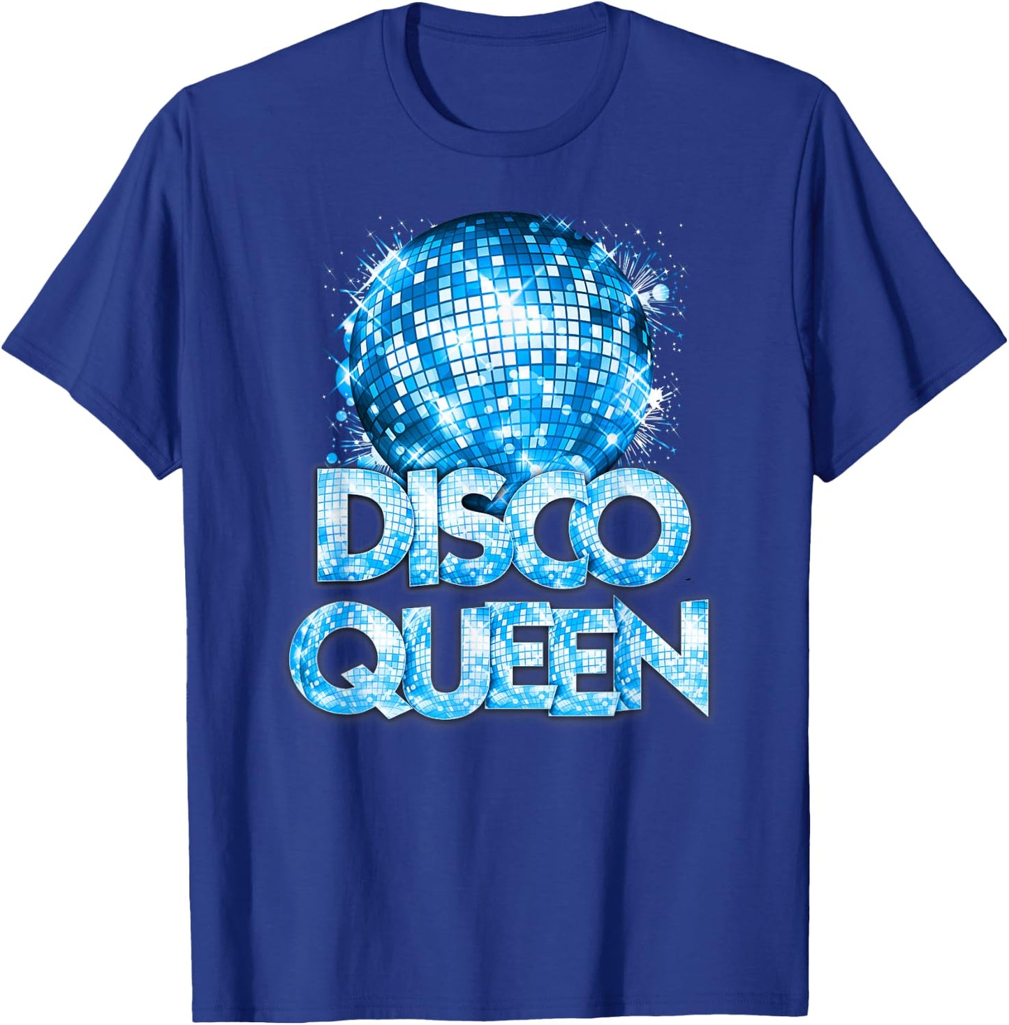 Disco Queen - 70's Disco Themed Vintage Seventies Costume T-Shirt - T-Shirt | Royal