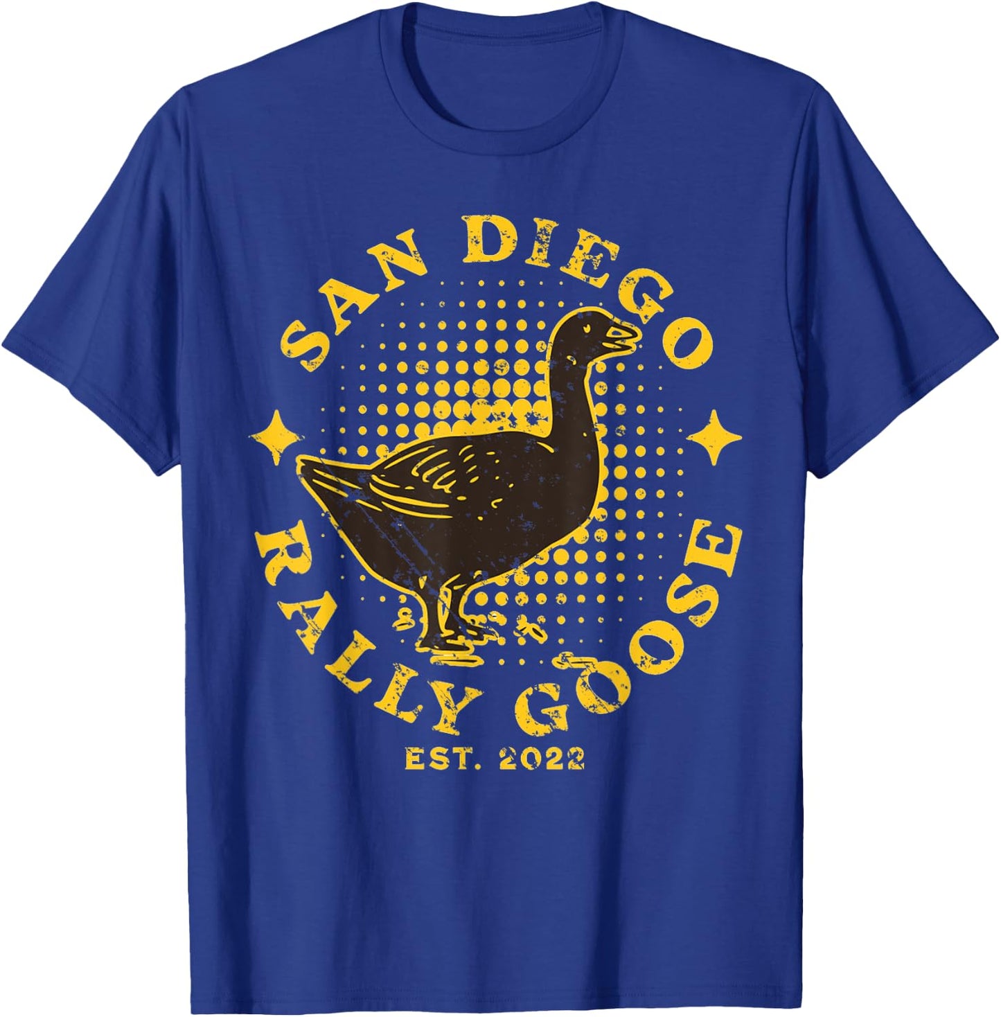 San Diego California Rally Goose Est. 2022 Funny Souvenir T-Shirt - T-Shirt | Royal