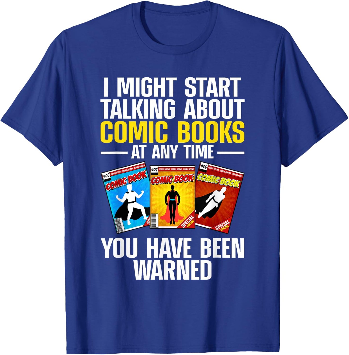Comic Books Art Women Comic Book Collector Comics T-Shirt - T-Shirt | Royal