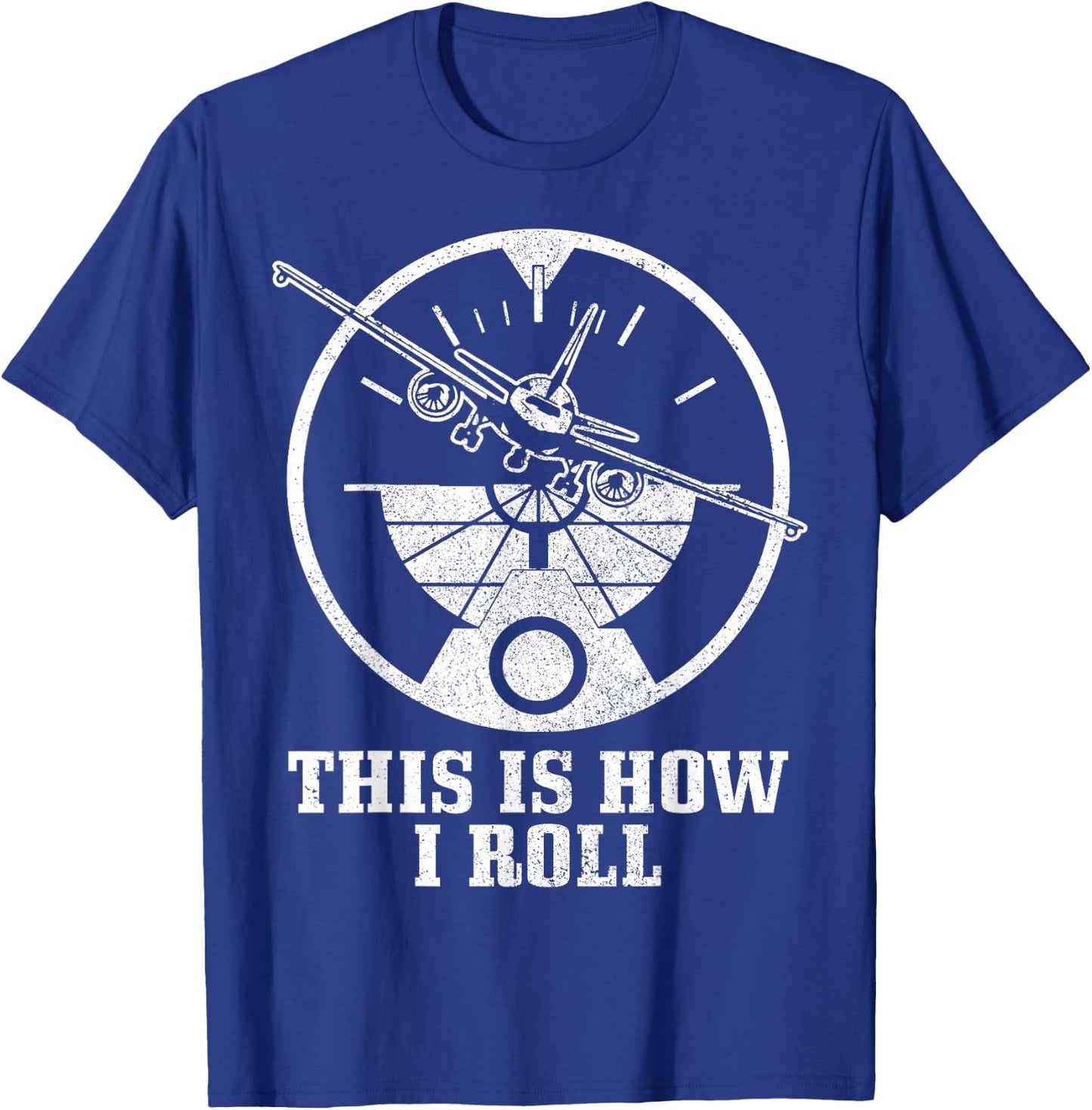 Pilot Airplane Plane Aviation Funny T-Shirt - T-Shirt | Royal