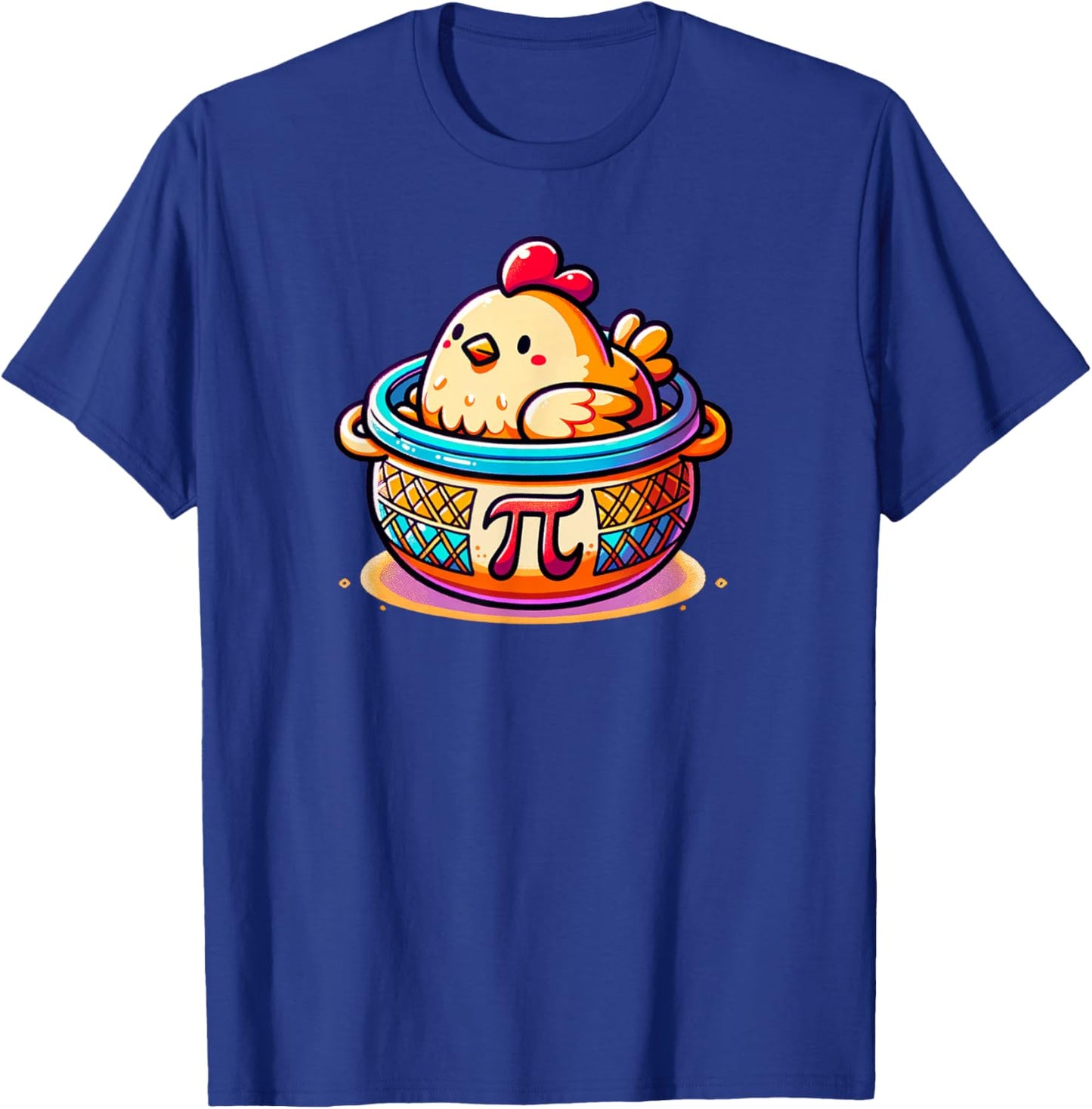 Chicken Pot Pie Funny Pi Day Math T-Shirt - T-Shirt | Royal