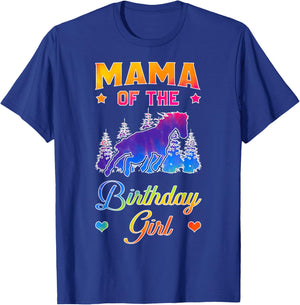 Mama Of The Birthday Girl Horse Family Bday Party T-Shirt - T-Shirt | Royal