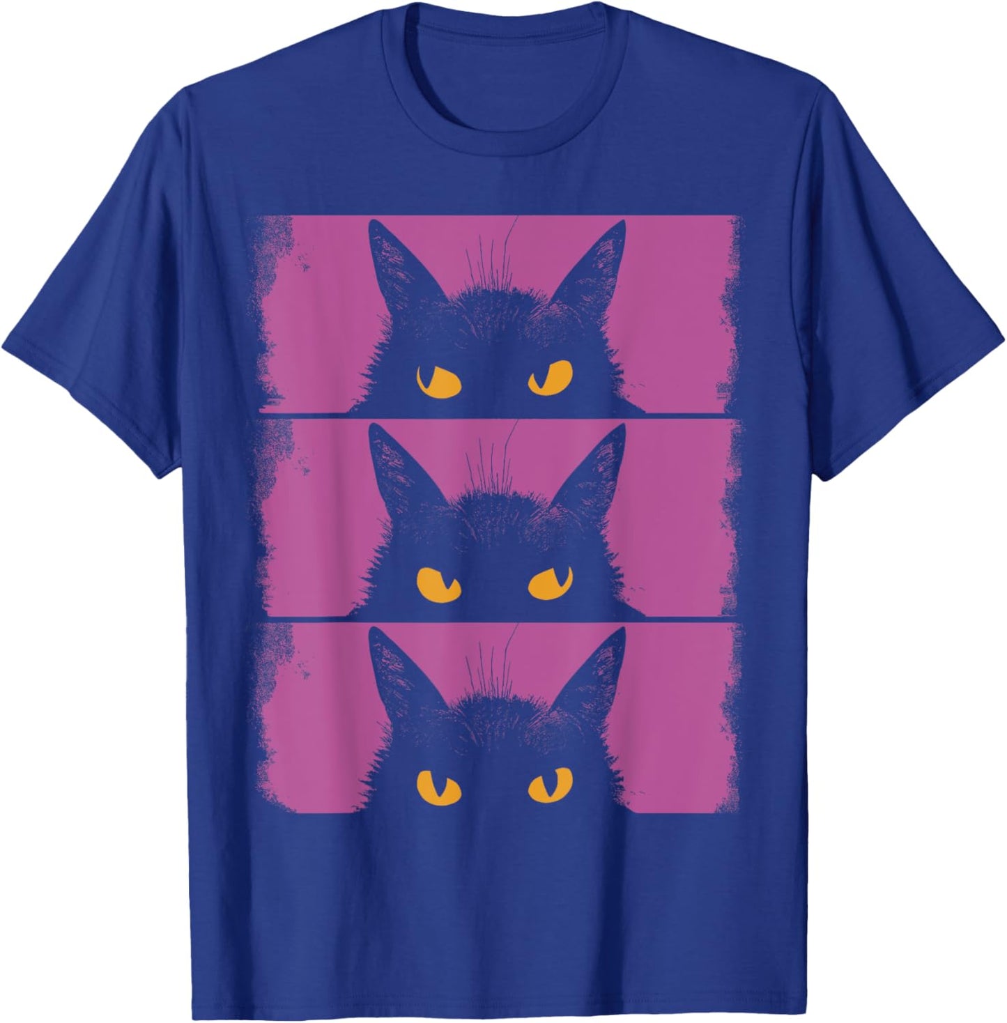Cat Lover, Grumpy Black Kitten, Cat Mom, Cat Dad Women Girls Kids T-Shirt - T-Shirt | Royal