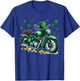 Patrick's Day Motorcycle Shamrocks Lucky Patrick's Day Coin T-Shirt - T-Shirt | Royal