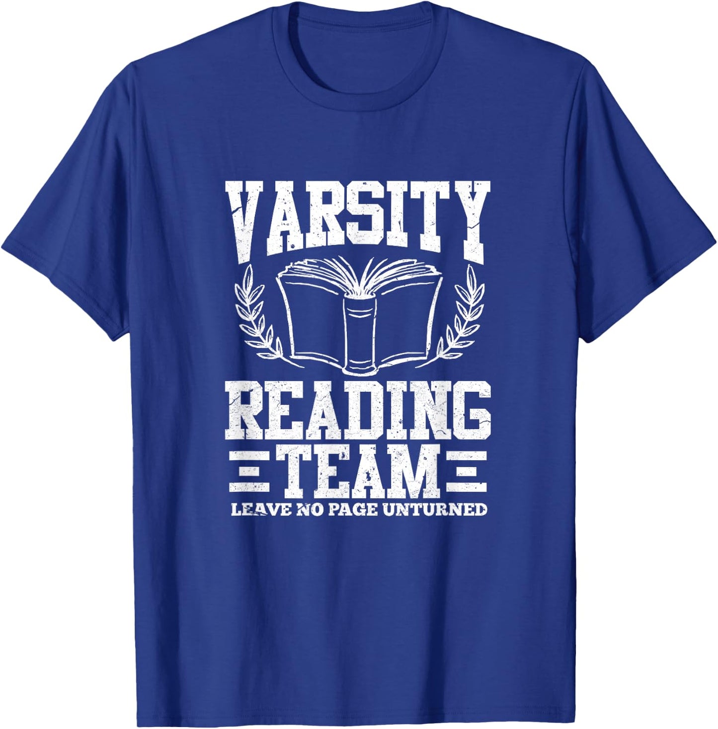 Varsity Reading Team Funny Bookworm Book Lover Reader Gift T-Shirt - T-Shirt | Royal