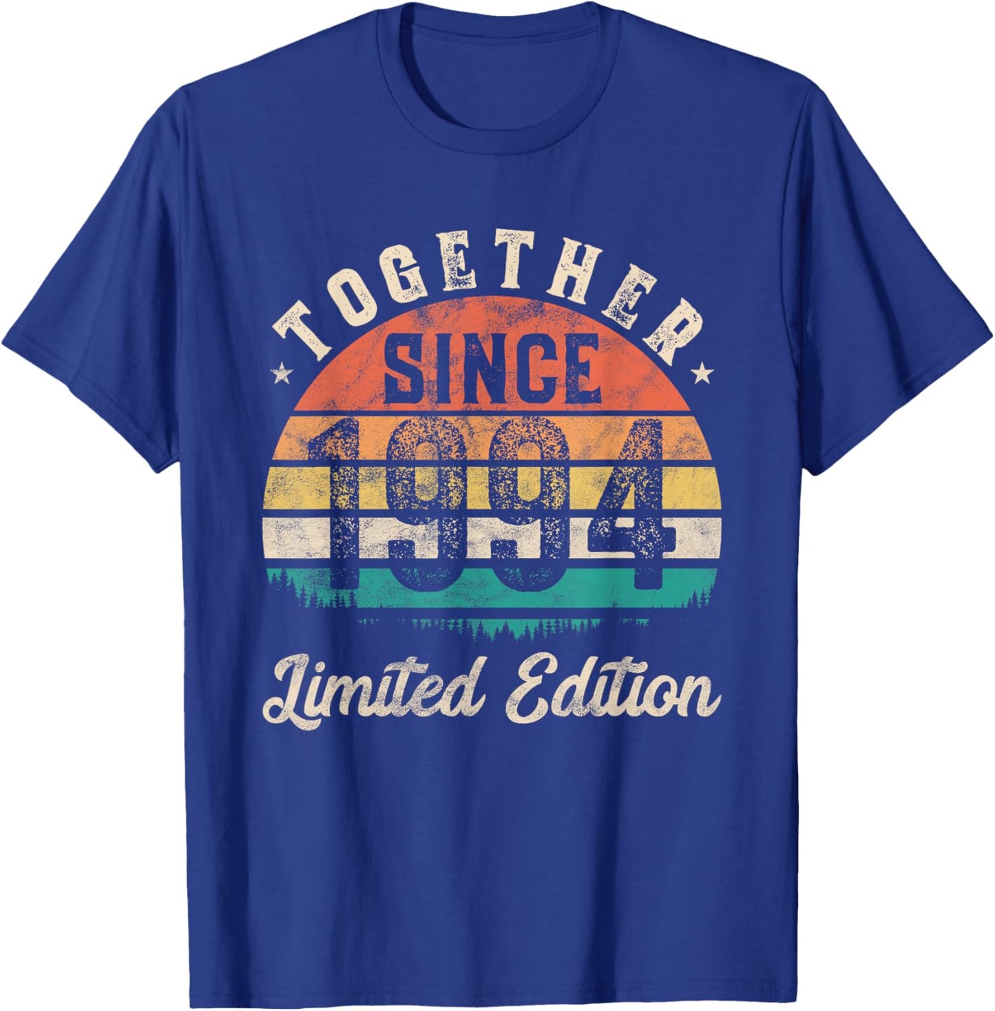 Together Since 1994 Couple 30th years wedding Anniversary T-Shirt - T-Shirt | Royal