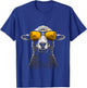 Sheep Sunglass Art Animal Illustration Graphic Sheep T-Shirt - T-Shirt | Royal