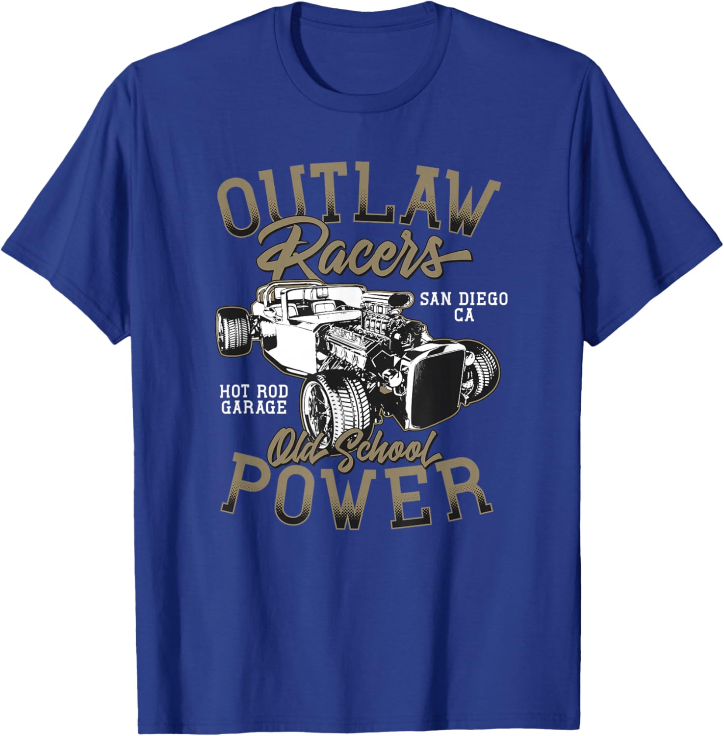 Vintage Hot Rod Classic Cars Speed and Power Racers T-Shirt - T-Shirt | Royal