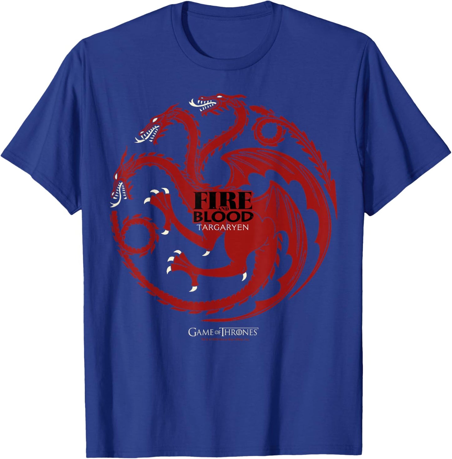 Game Of Thrones Fire And Blood Targaryen Sigil T-Shirt - T-Shirt | Royal