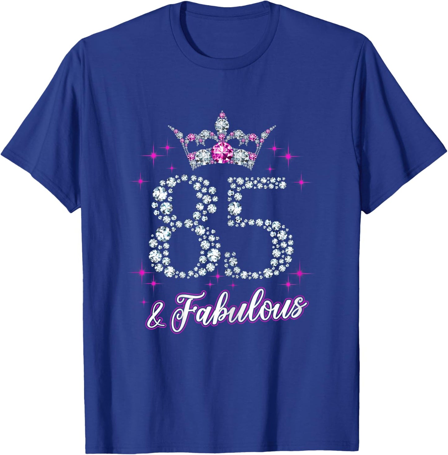 85 and Fabulous 1935 85Th Birthday Gift T-Shirt - T-Shirt | Royal