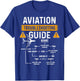 Funny Aviation Troubleshooting Guide Gift Airplane Pilot T-Shirt - T-Shirt | Royal