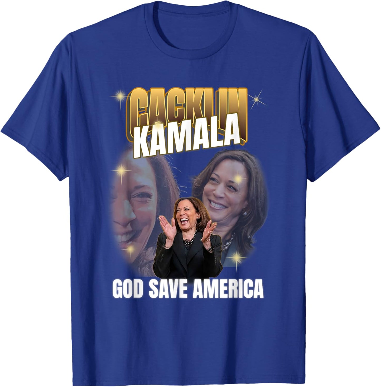 Funny Anti Laughing Kamala Harris Election T-Shirt - T-Shirt | Royal