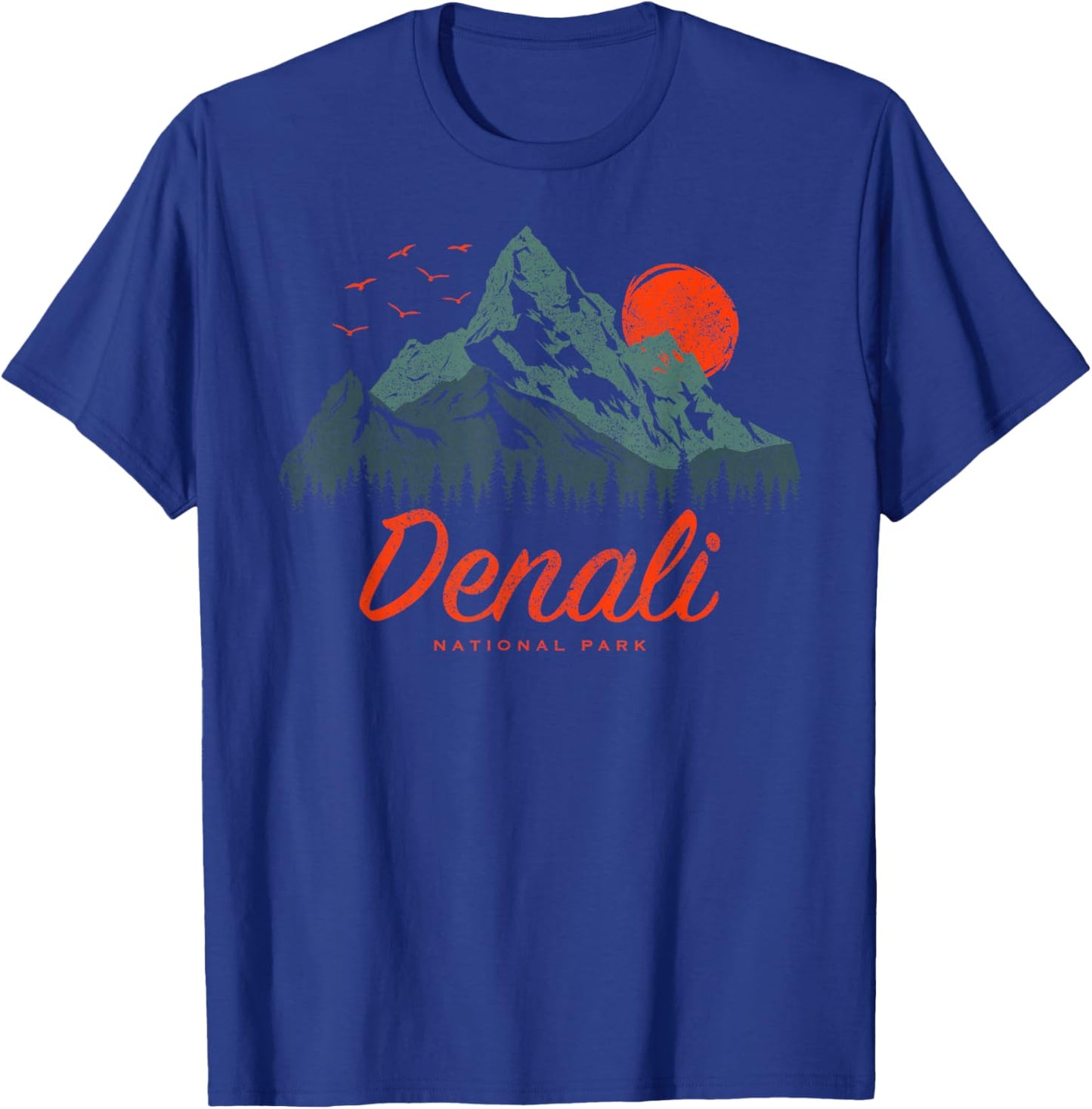 Retro Denali National Park US Vintage Denali T-Shirt - T-Shirt | Royal