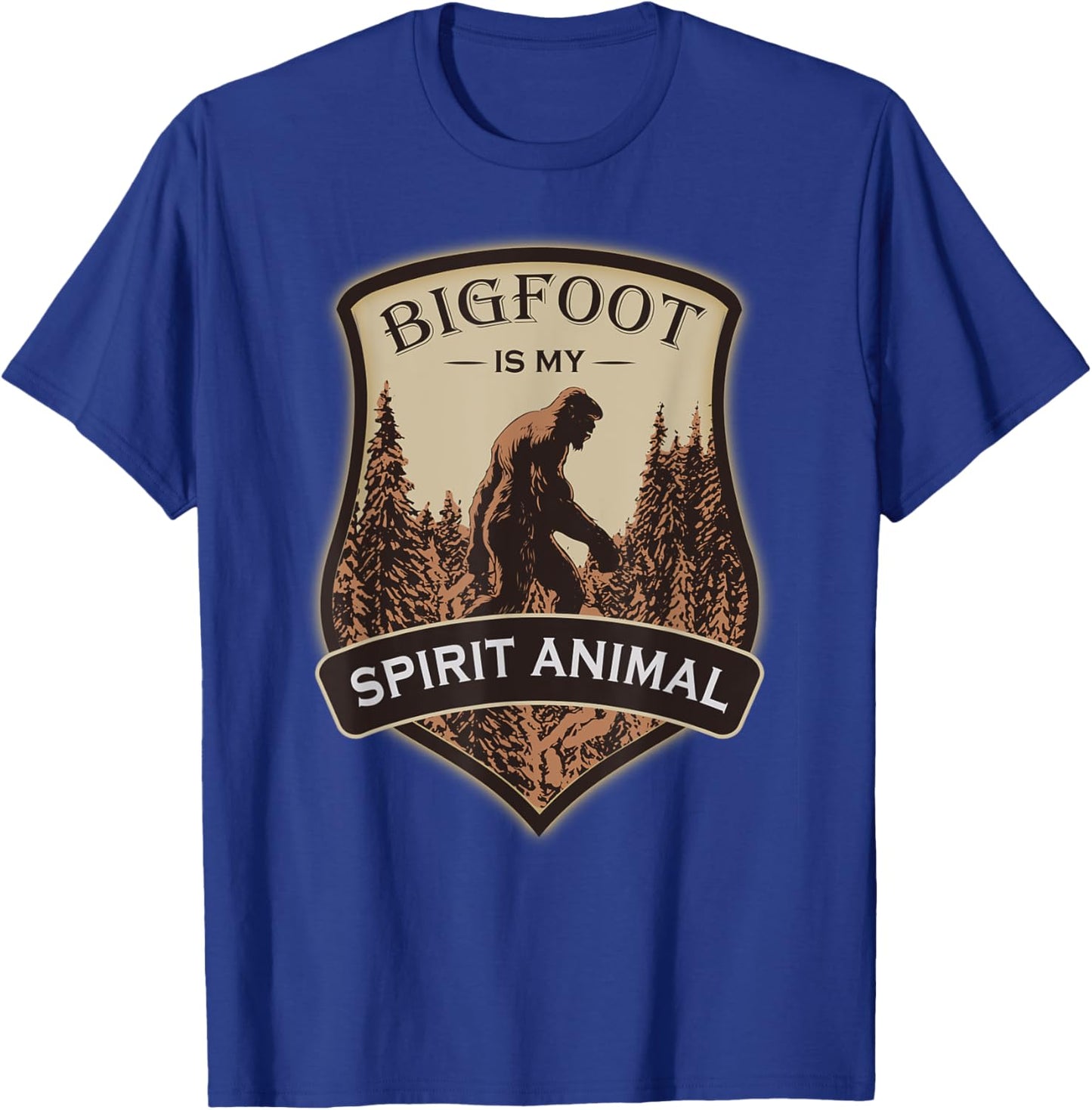 Bigfoot Is My Spirit Animal T-Shirt - T-Shirt | Royal