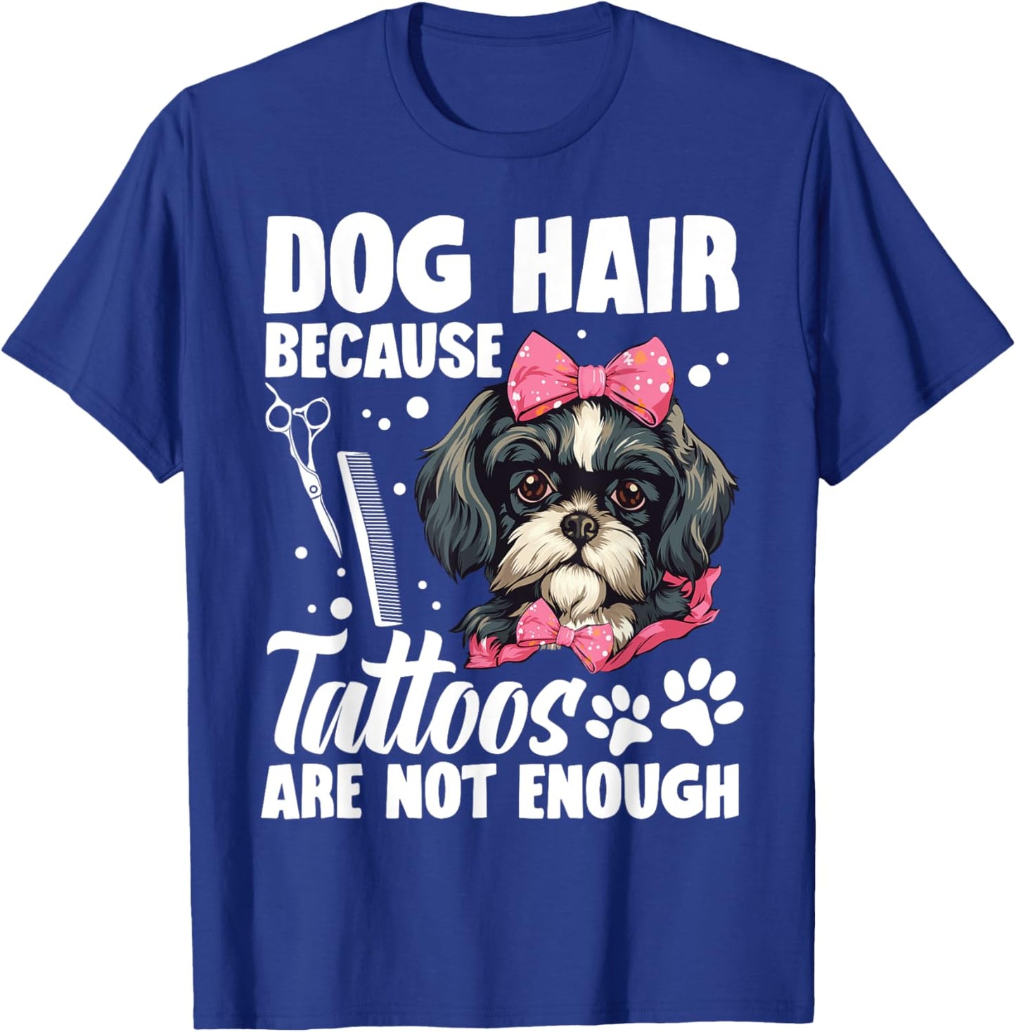 Dog Hairdresser Smocks Grooming Salon Dog Groomer T-Shirt - T-Shirt | Royal