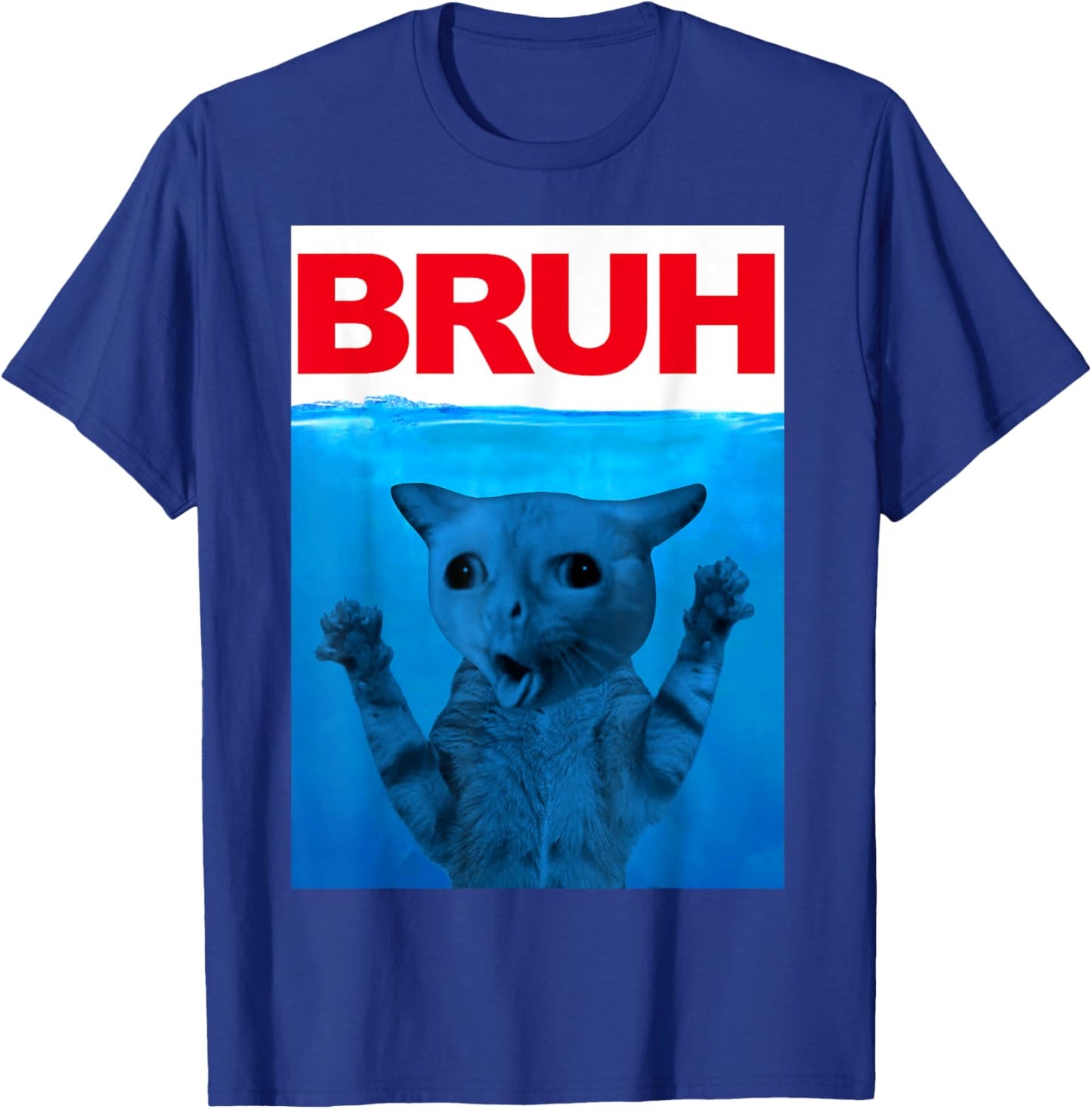 Bruh Meme Funny Saying Brother Greeting Teens Boys Bruh Cat T-Shirt - T-Shirt | Royal