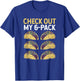 Check Out My 6-Pack Fitness Taco Lovers Funny Mexican Gym T-Shirt - T-Shirt | Royal