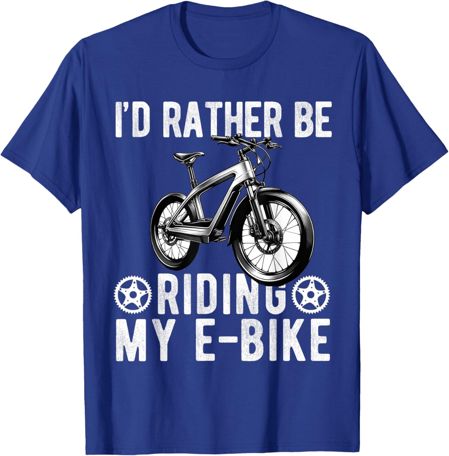 E-Bike Electric Bike Women E Bicycle Lover Funny T-Shirt - T-Shirt | Royal