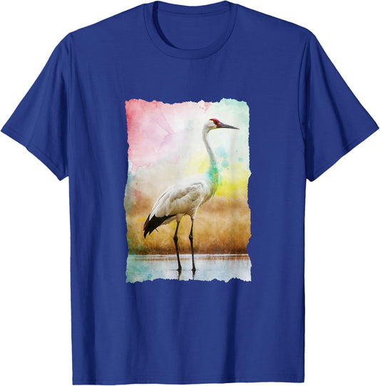 Whooping Crane Season: Bird Watchers Nature Photographer T-Shirt - T-Shirt | Royal