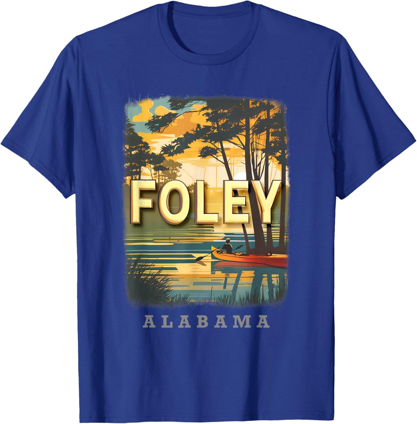 Foley Alabama AL Coastal Bliss SD981 T-Shirt - T-Shirt | Royal
