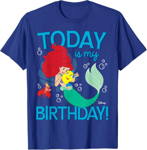 Disney Princess - Ariel Today is My Birthday T-Shirt - T-Shirt | Royal