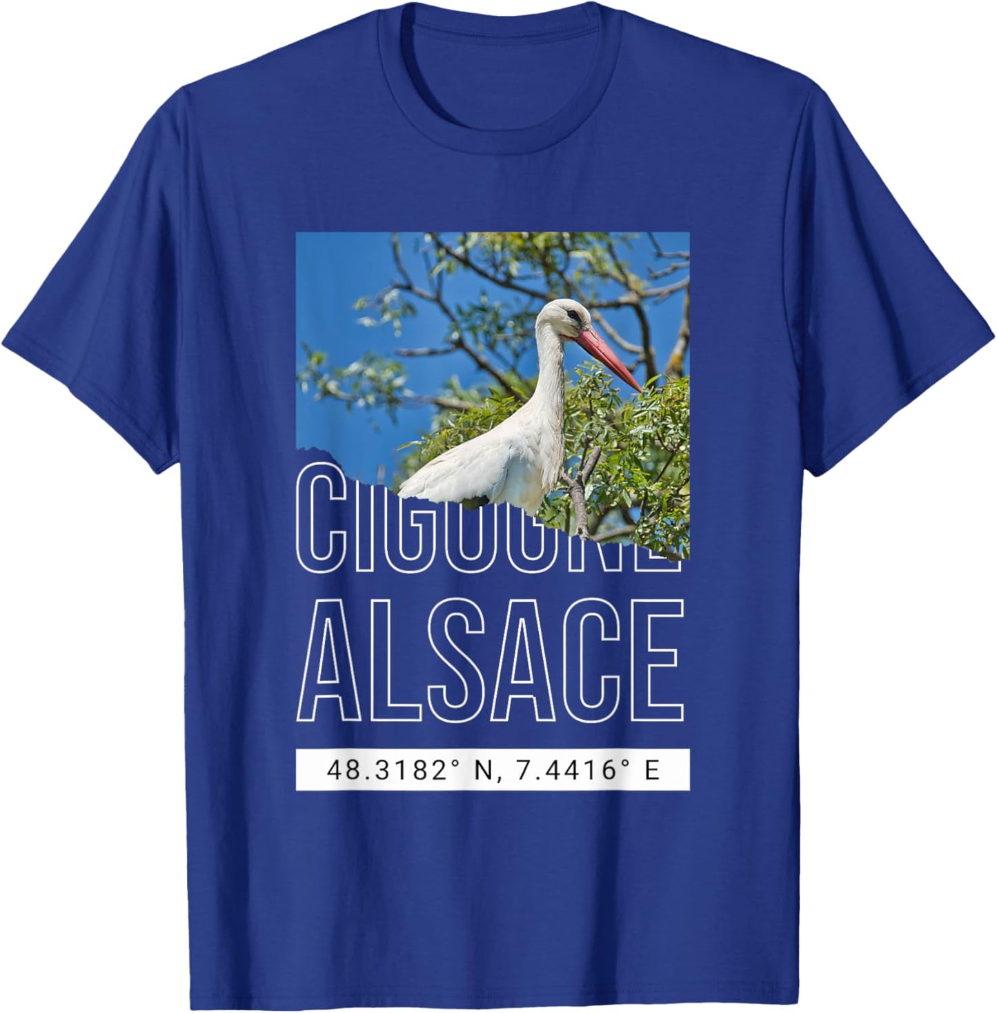 Stork Alsace Gift Alsatian Alsatian T-Shirt - T-Shirt | Royal