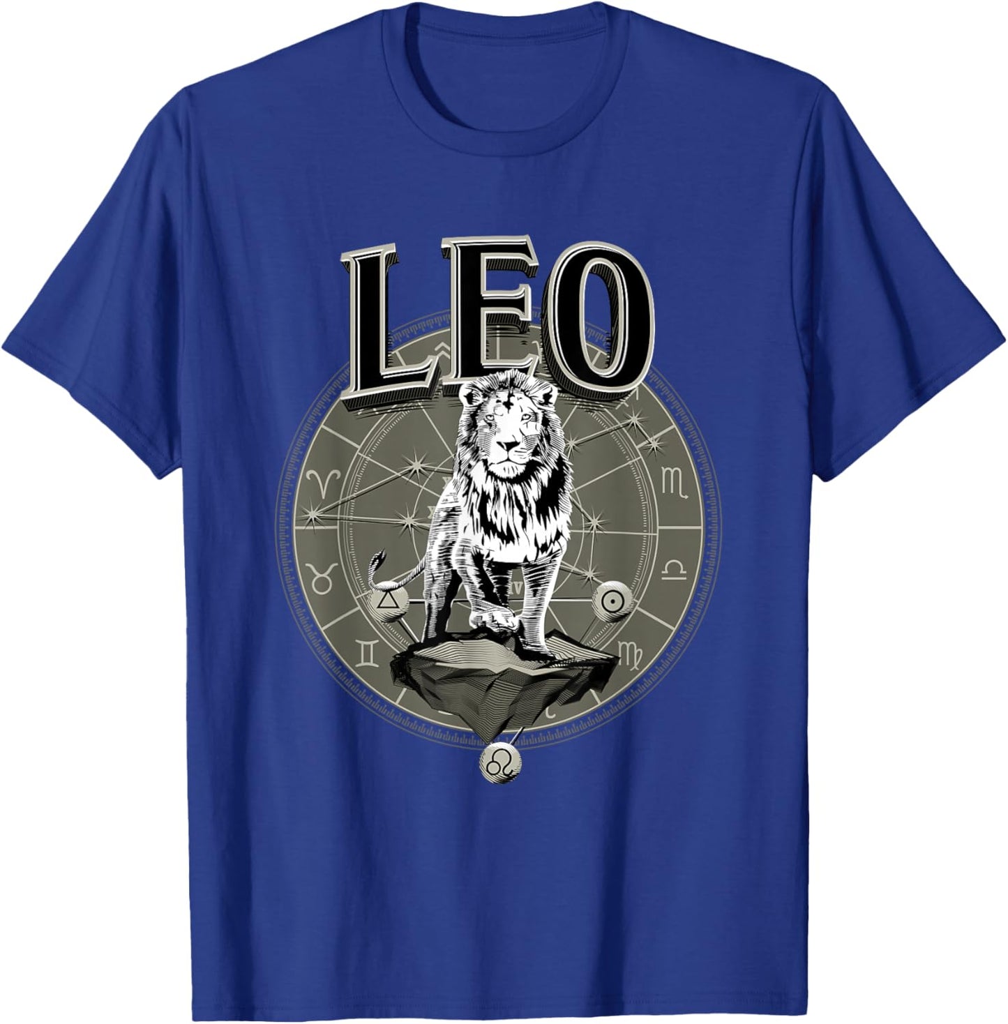 Leo Zodiac Gifts Born In August Birthday Season Men Women T-Shirt - T-Shirt | Royal