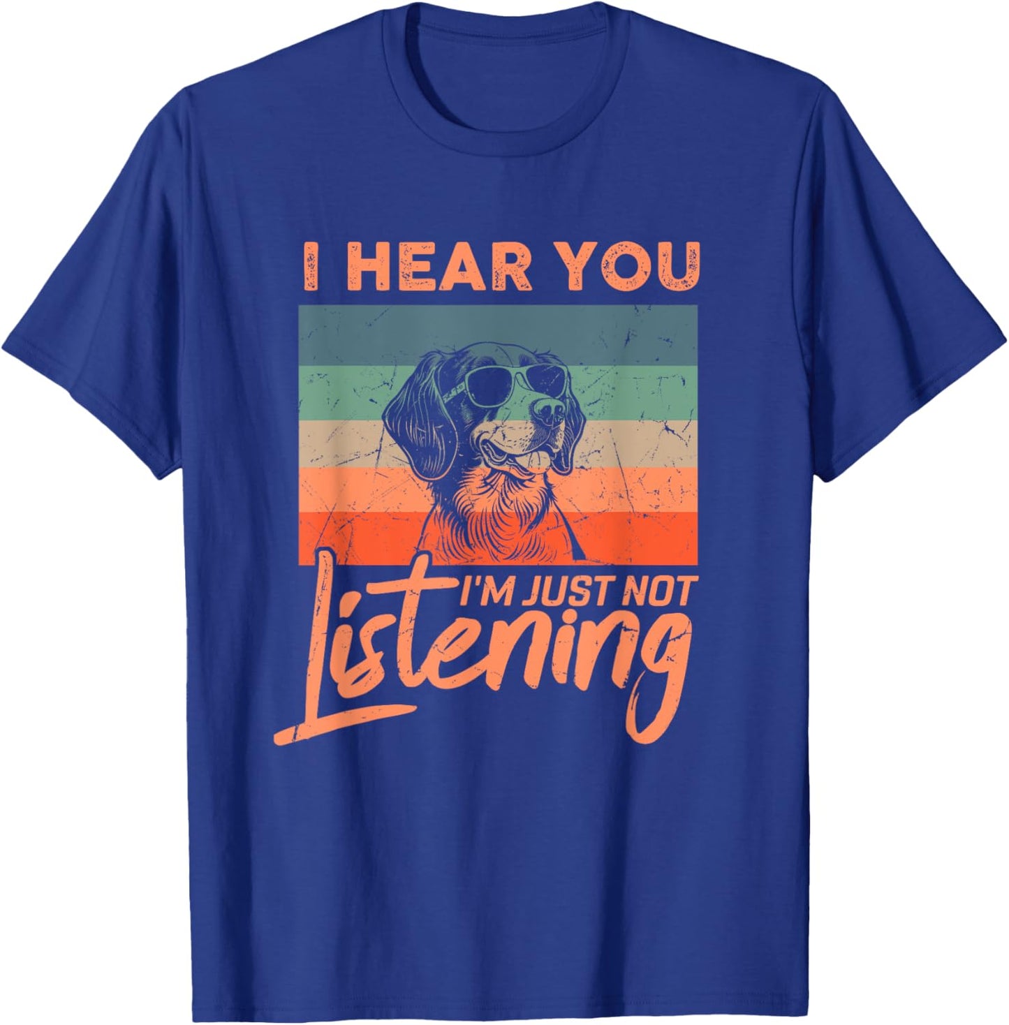 I Hear You I'm Just Not Listening Funny Brittany Dog Lover T-Shirt - T-Shirt | Royal