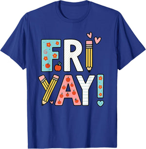 Friyay Fun Colorful Friday Celebration T-Shirt - T-Shirt | Royal