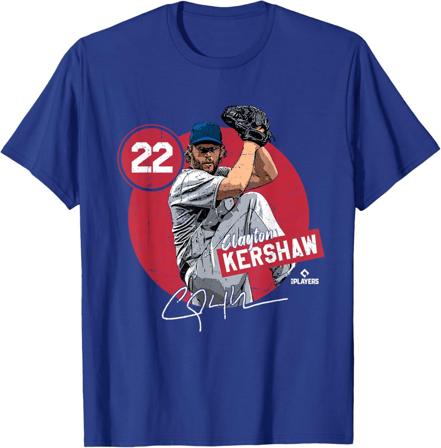 Clayton Kershaw | Los Angeles MLB Player League | MLBKER4041 T-Shirt - T-Shirt | Royal