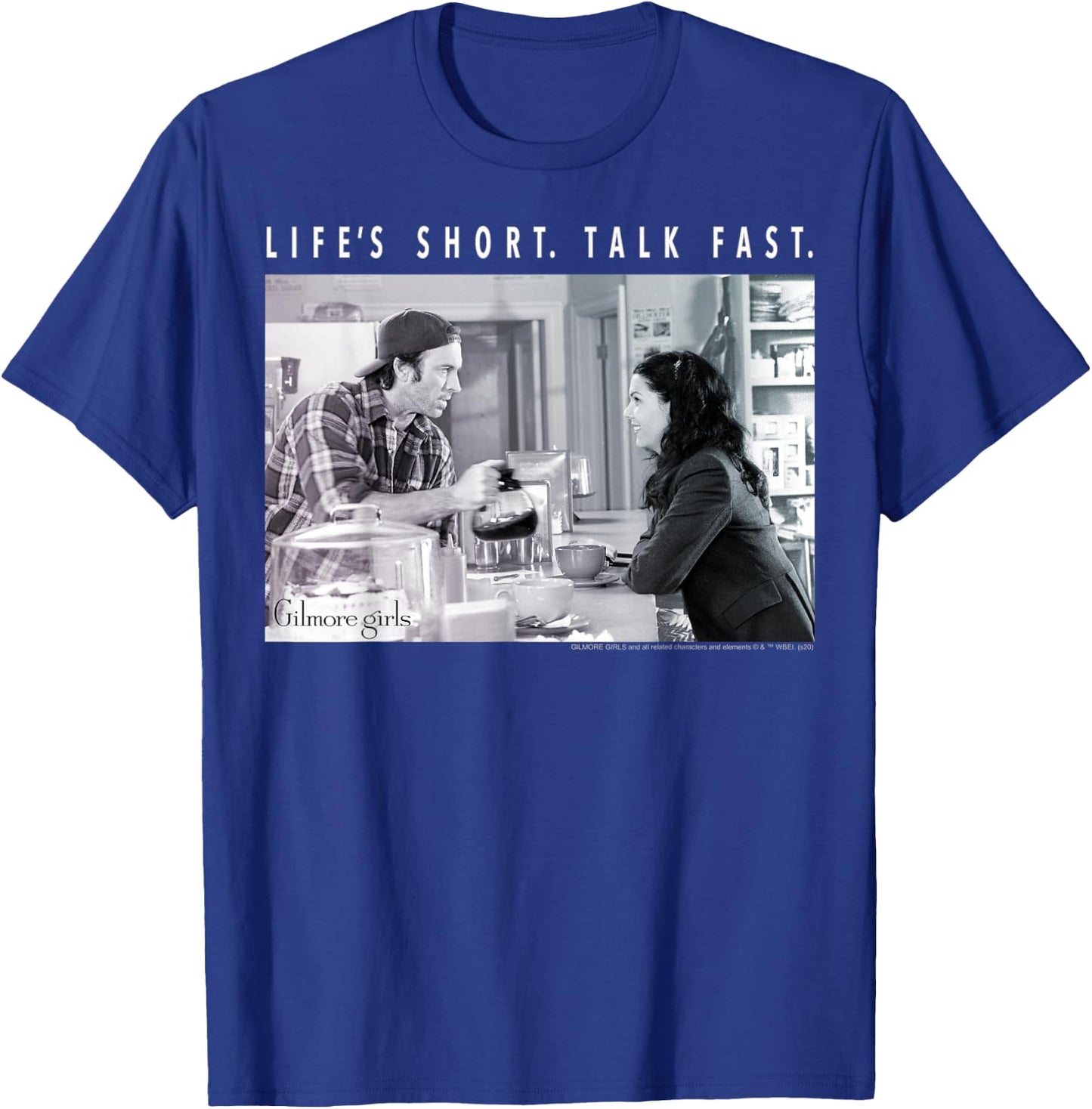 Gilmore Girls Luke And Lorelai Life's Short Talk Fast T-Shirt - T-Shirt | Royal