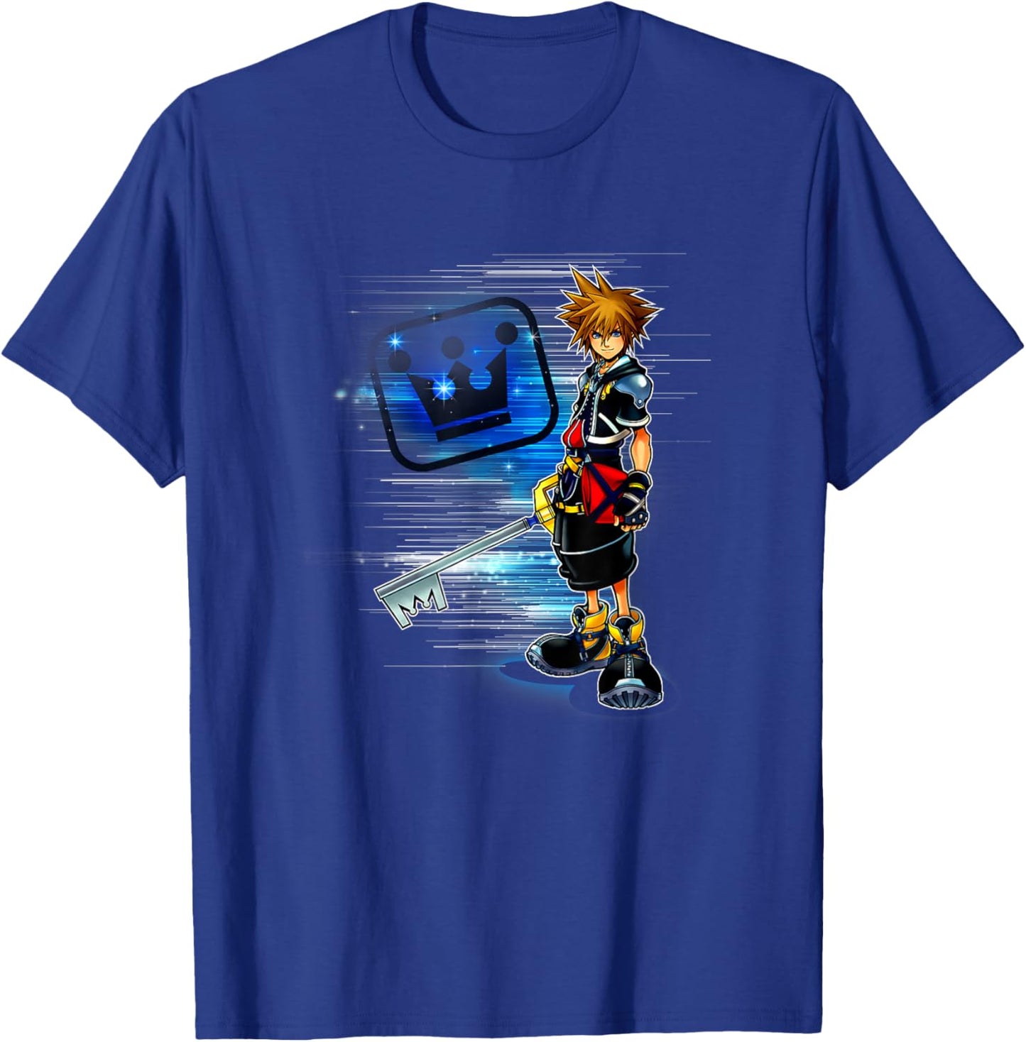 Disney Kingdom Hearts Sora Shiny Speed Dash Chest Portrait T-Shirt - T-Shirt | Royal