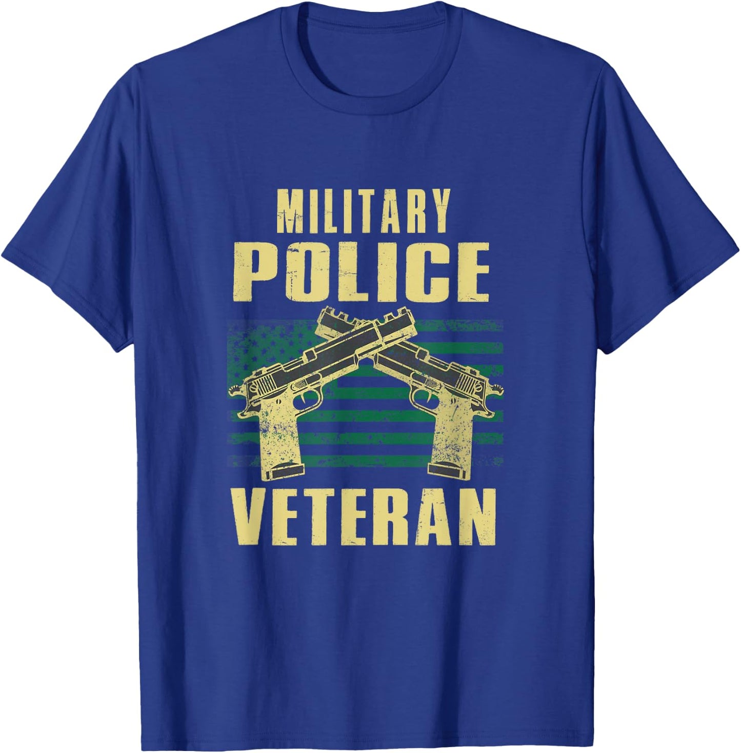Military Police Veteran America Patriot Cop Military Veteran T-Shirt - T-Shirt | Royal