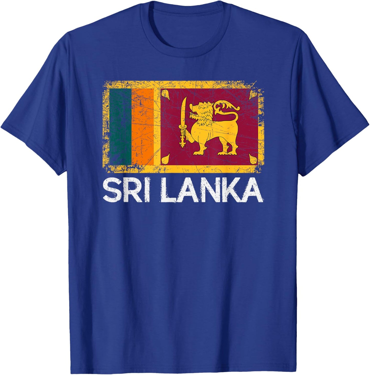 Sri Lankan Flag | Vintage Made In Sri Lanka Gift T-Shirt - T-Shirt | Royal
