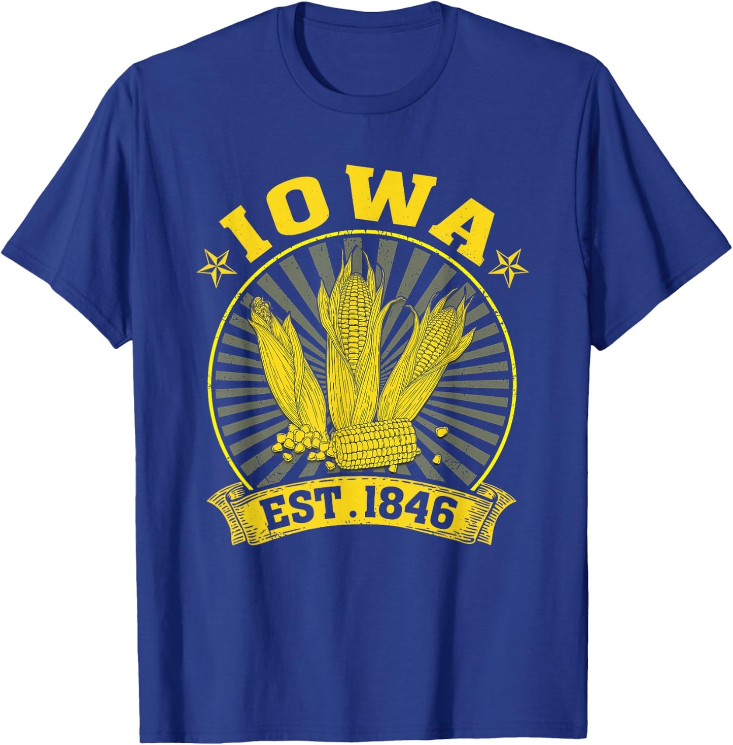 Iowa Corn Farming Farmer T-Shirt - T-Shirt | Royal