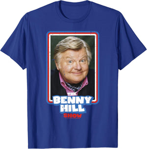 Benny Hill Show Smile Retro Distressed T-Shirt - T-Shirt | Royal
