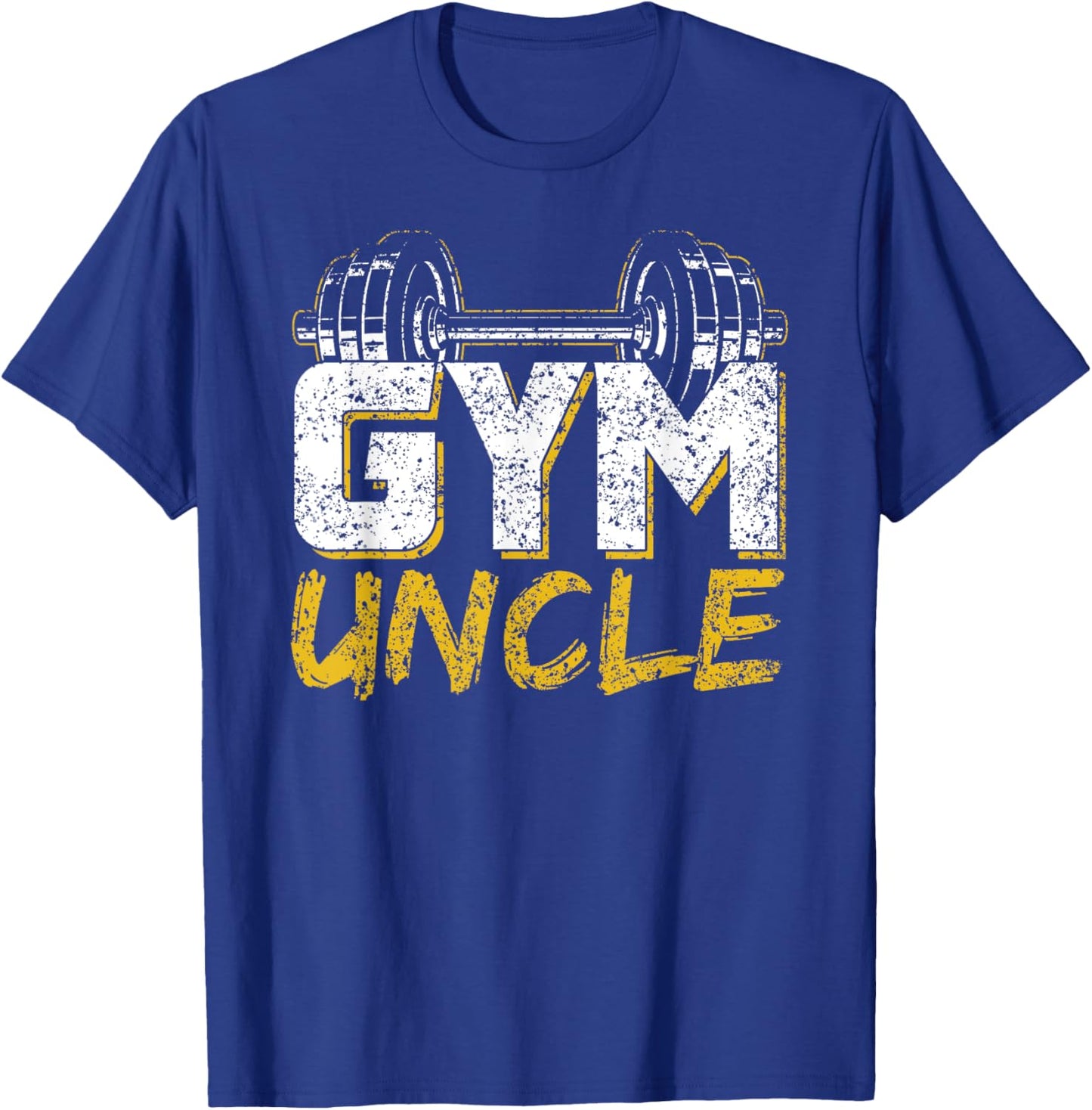 Gym Uncle Black Workout , -Adults, Short Sleeve, Small, Cotton Blend, Winter, Pull On, 1 Count, 0 Pockets, Distinctive Fitness Design, Lightweight T-Shirt - T-Shirt | Royal