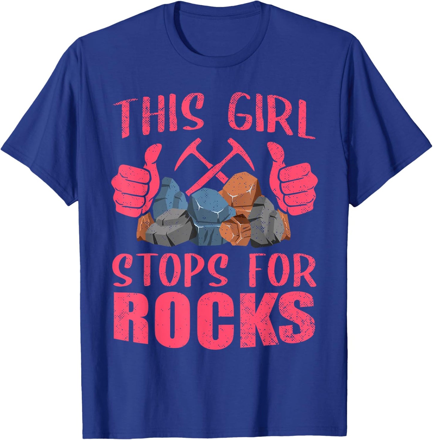 Funny Geology Gift Cool Rock Collecting Geologist T-Shirt - T-Shirt | Royal