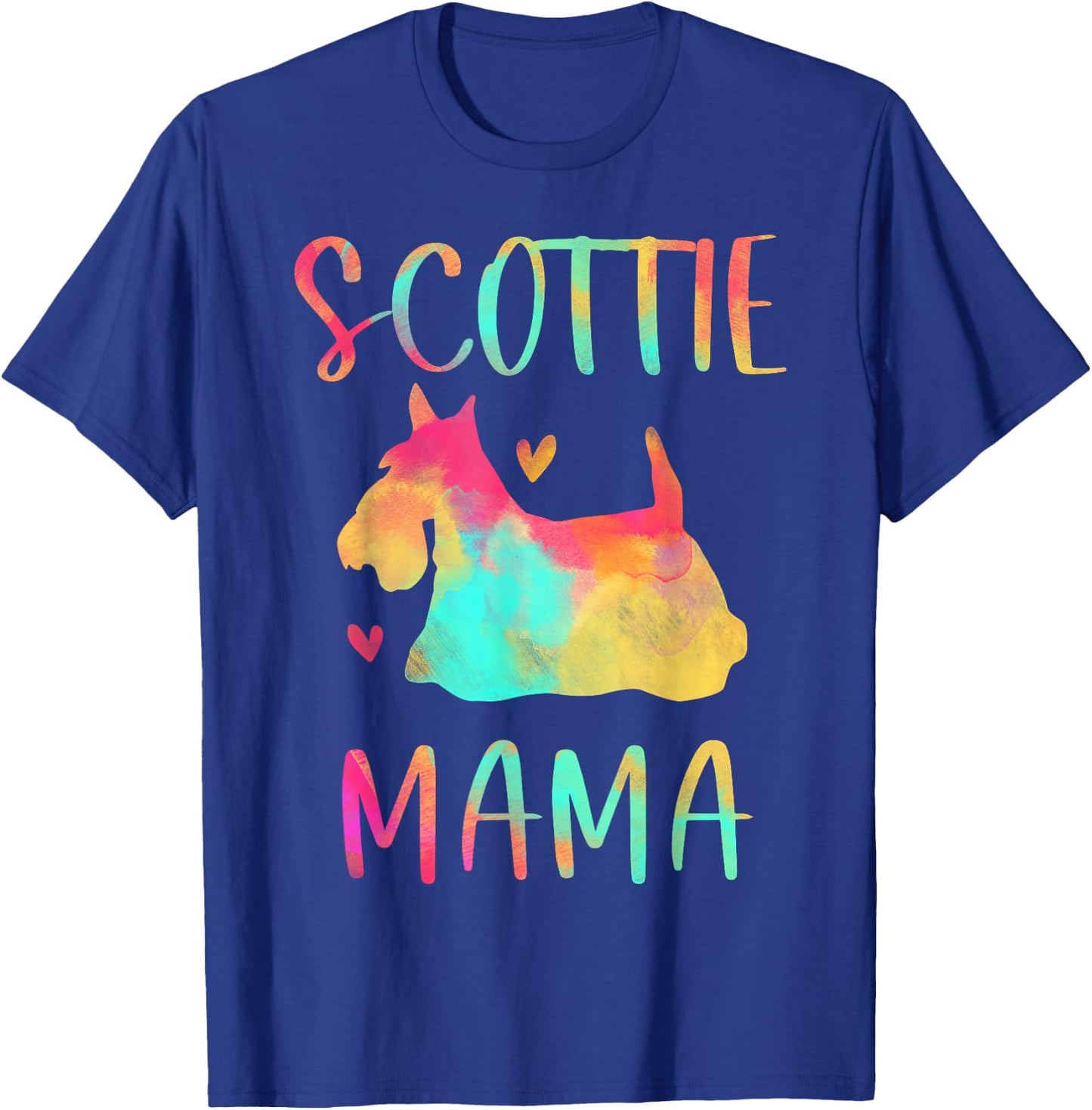 Scottie Mama Colorful Scottish Terrier Gifts Dog Mom T-Shirt - T-Shirt | Royal