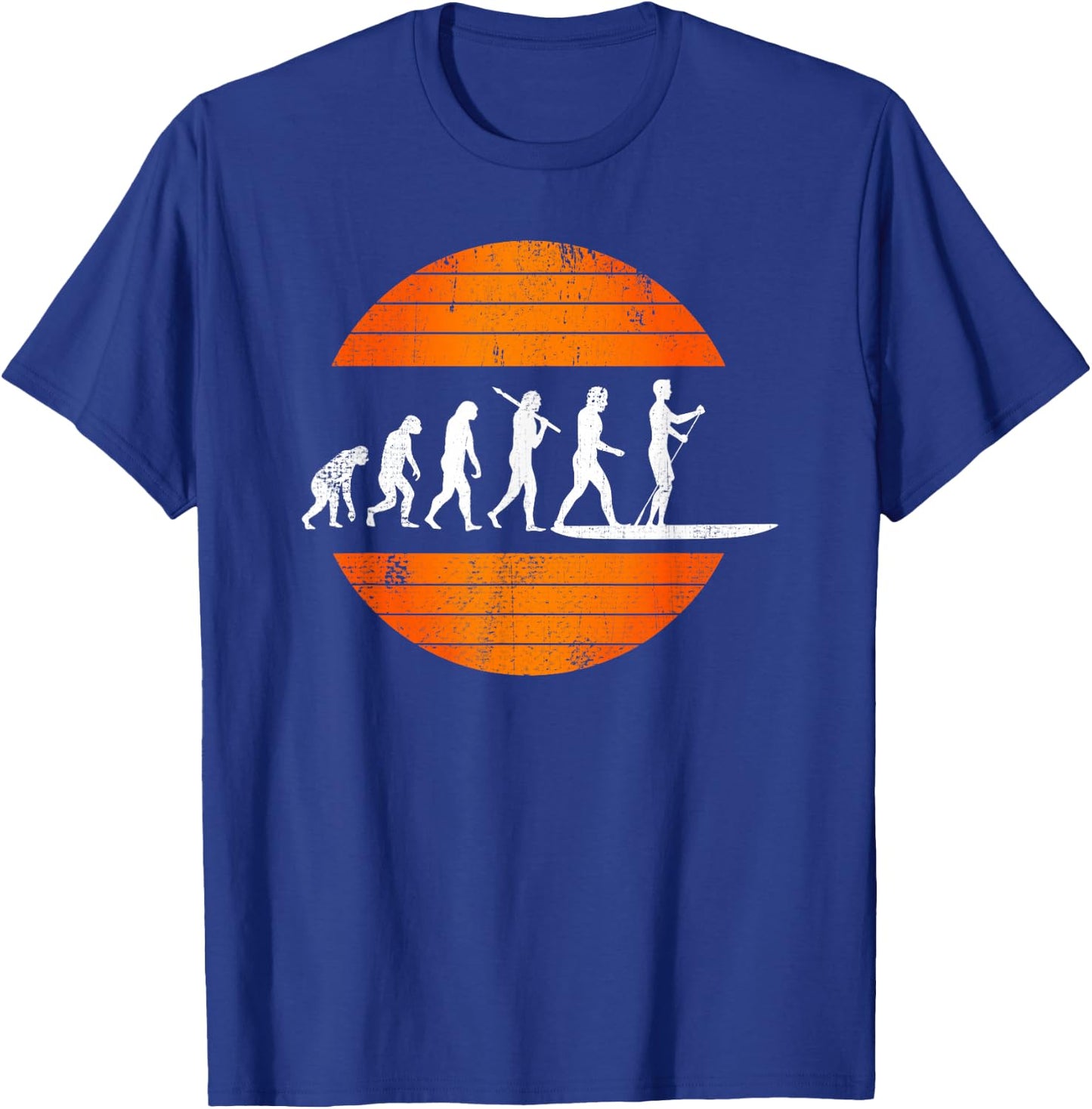 SUP Shirts Paddleboard Stand Up Paddling Vintage Retro T-Shirt - T-Shirt | Royal