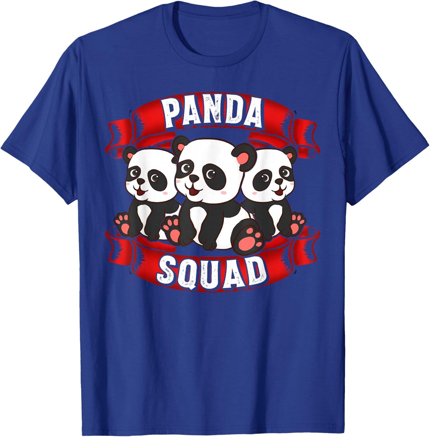 Panda Squad Funny Panda Cute Panda Bear Gifts T-Shirt - T-Shirt | Royal