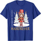 Hairdresser Christmas Classic Female Nutcracker T-Shirt - T-Shirt | Royal