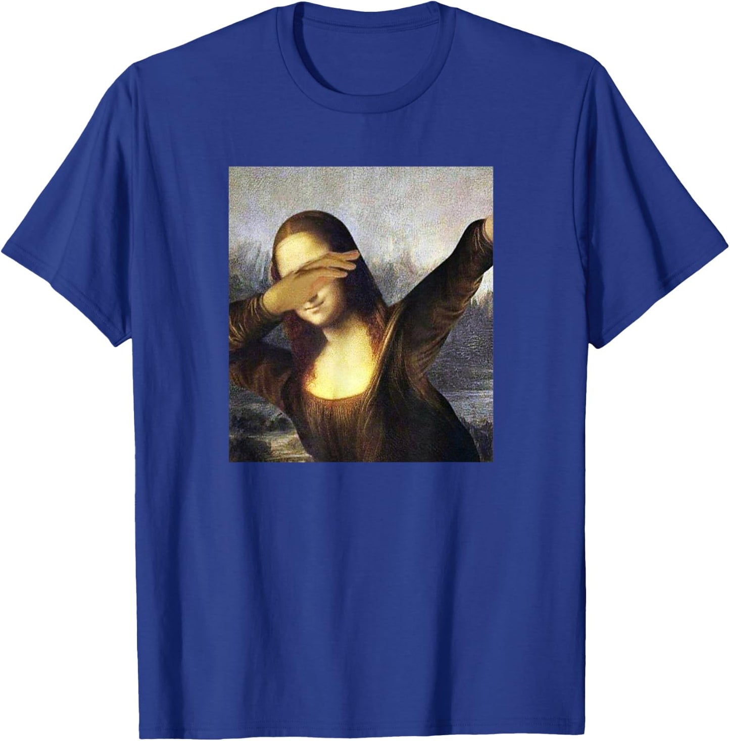Dabbing Mona Lisa Dab Funny Memes Dabbing Dab Fun T-Shirt - T-Shirt | Royal